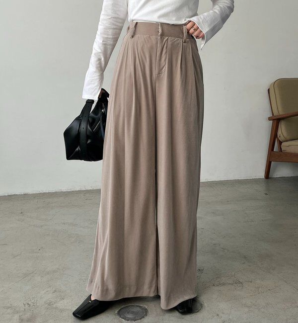  「ベロアワイドパンツ」|チノ|