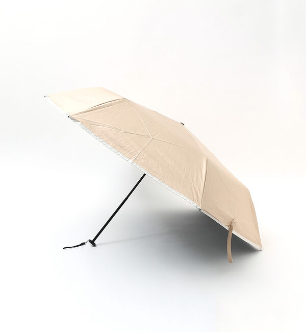 collex「【a.s.s.a】バイカラーパイピング晴雨兼用折畳傘」|傘|ベージュ