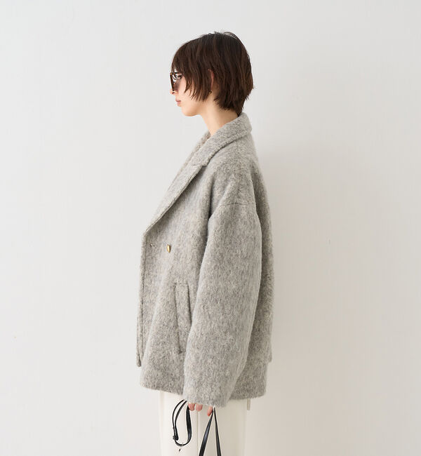 追加4】【一部店舗限定】ラメシャギースライバーPコート/ピーコート