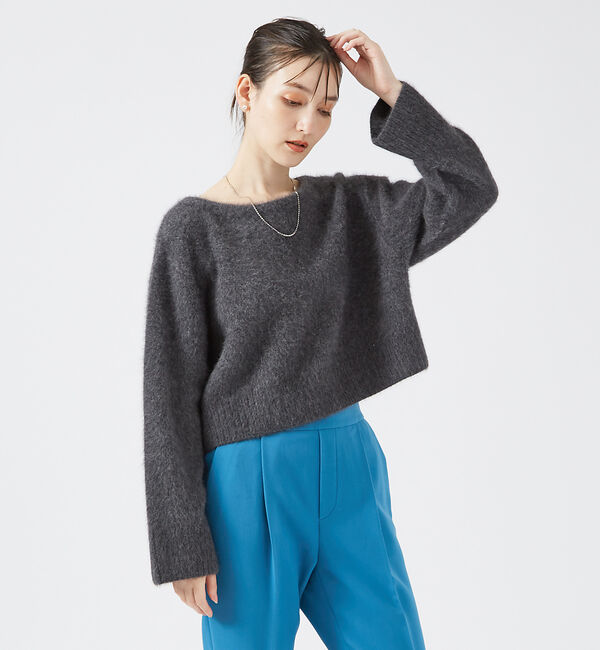 qualite「フォックスウールボートネックニット」|ニット・セーター|