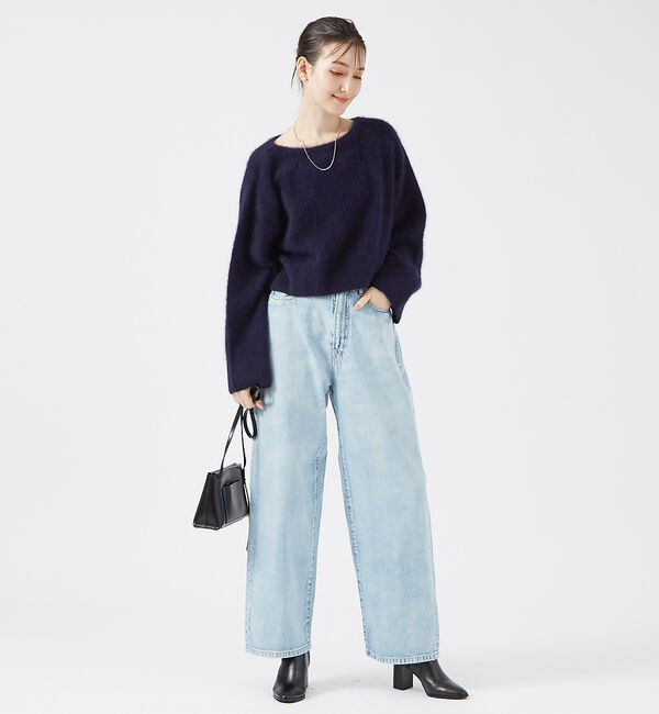 qualite「フォックスウールボートネックニット」|ニット・セーター|