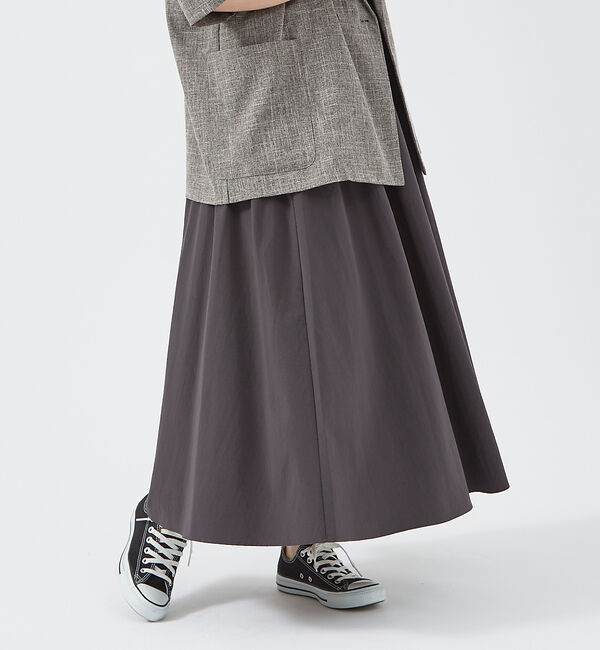 abahouse mavie「ナイロンストレッチロングスカート」|スカート|