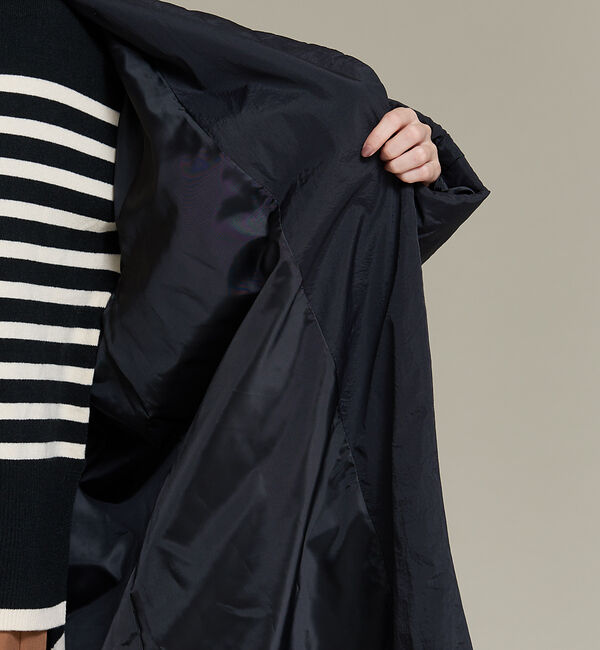 NOMINE「３WAYカラー中綿ロングコート」|ステンカラーコート|
