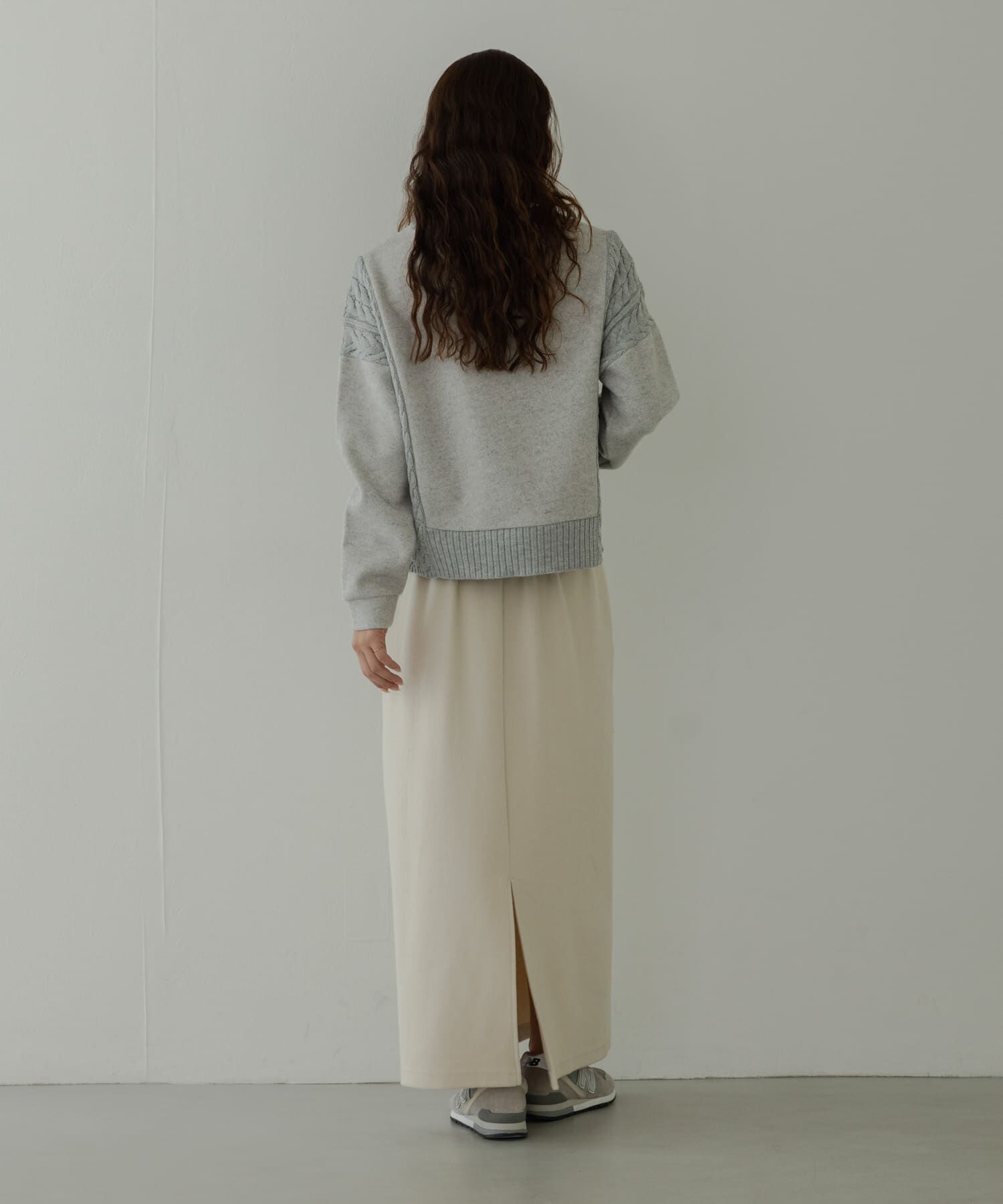 Sonny Label 「ケーブル切替メルトンジャージプルオーバー」|ニット・セーター|