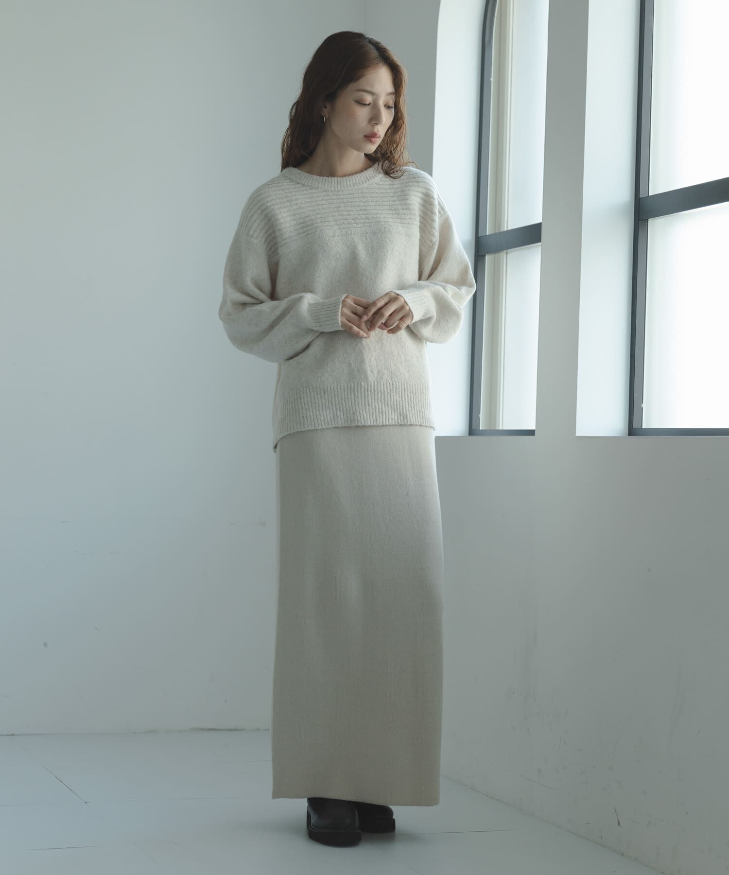 Sonny Label 「Wフェイス2wayニットプルオーバー」|ニット・セーター|