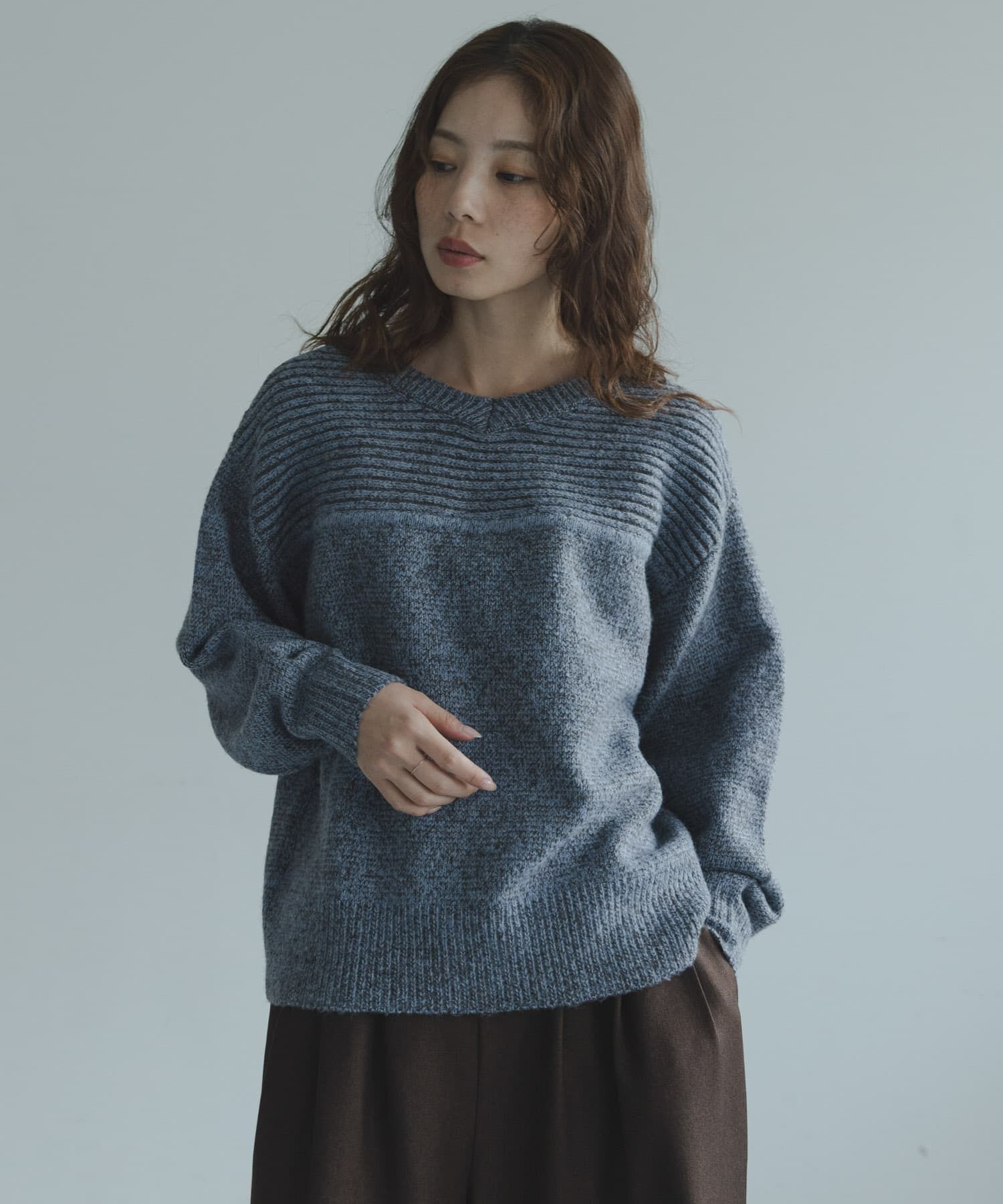 Sonny Label 「Wフェイス2wayニットプルオーバー」|ニット・セーター|