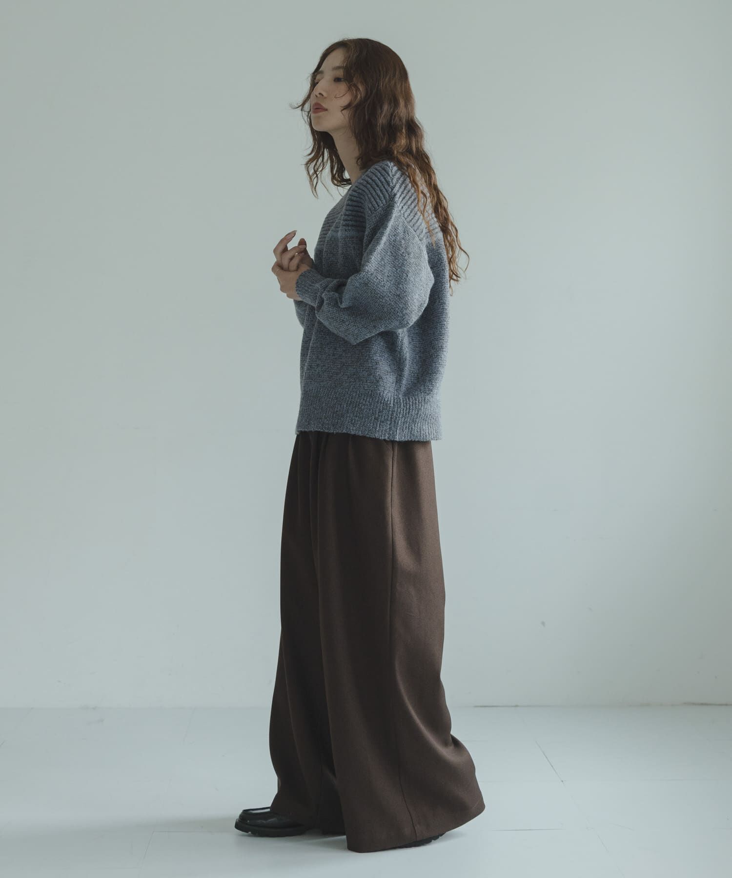 Sonny Label 「Wフェイス2wayニットプルオーバー」|ニット・セーター|