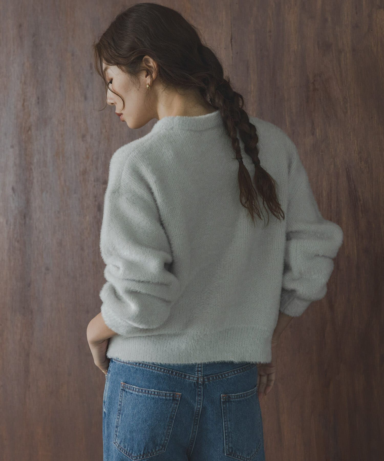 Sonny Label 「ミニフェザーWフェイスニットプルオーバー」|ニット・セーター|