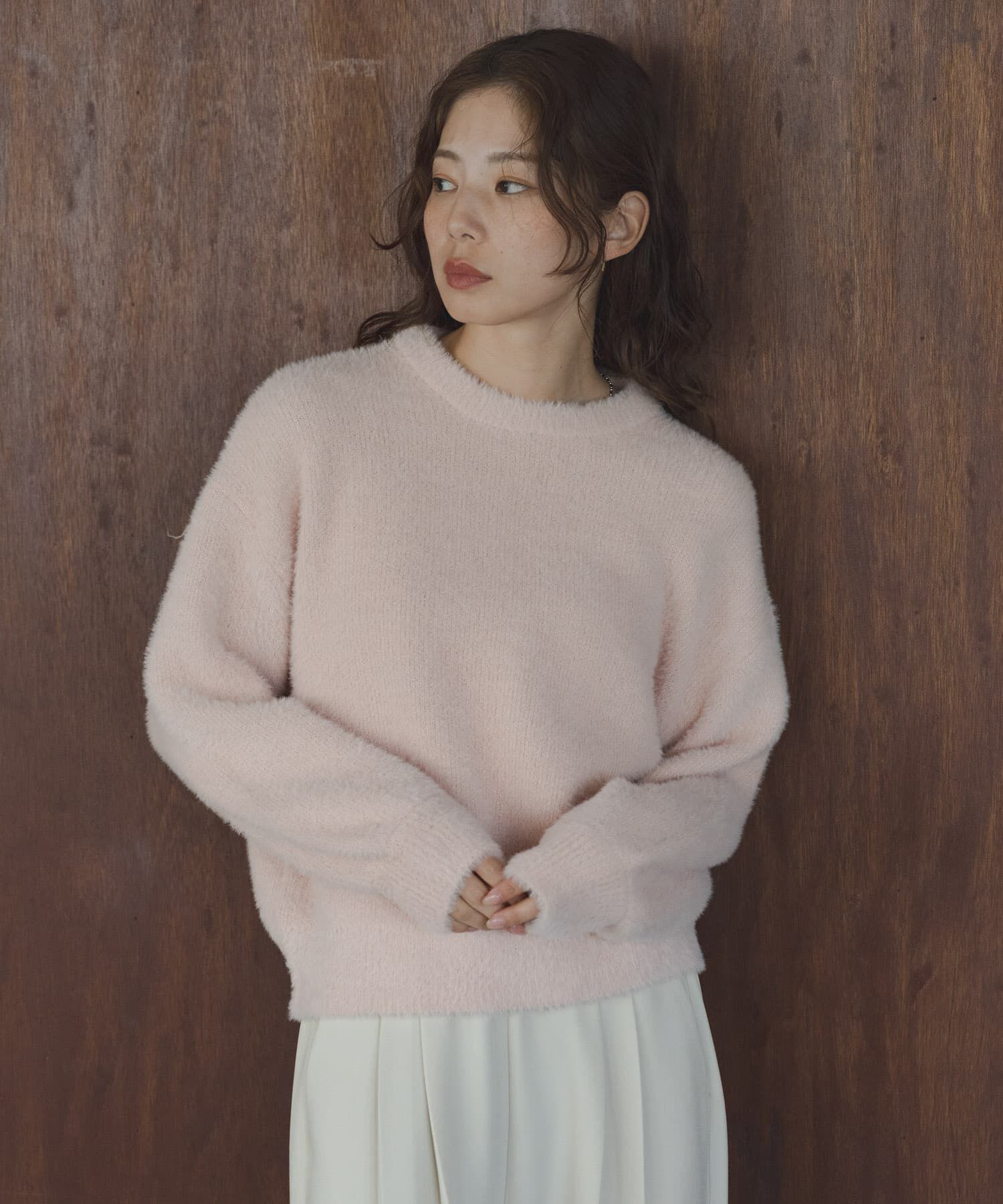 Sonny Label 「ミニフェザーWフェイスニットプルオーバー」|ニット・セーター|