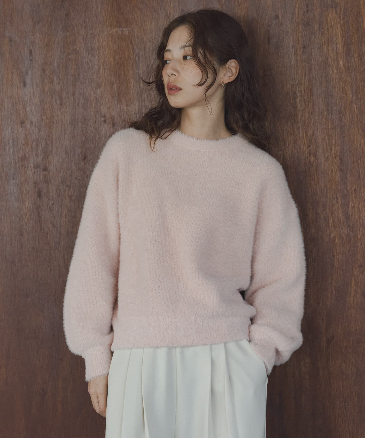 Sonny Label 「ミニフェザーWフェイスニットプルオーバー」|ニット・セーター|