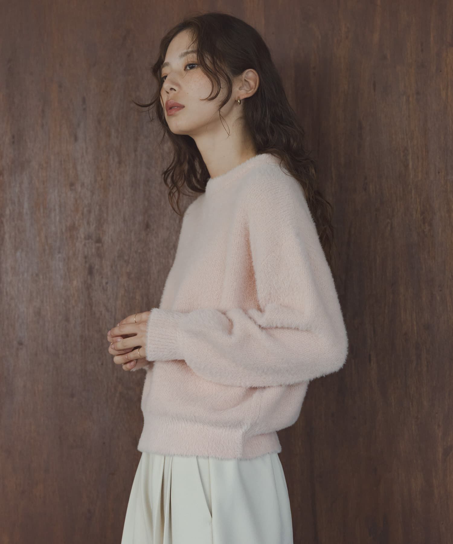 Sonny Label 「ミニフェザーWフェイスニットプルオーバー」|ニット・セーター|