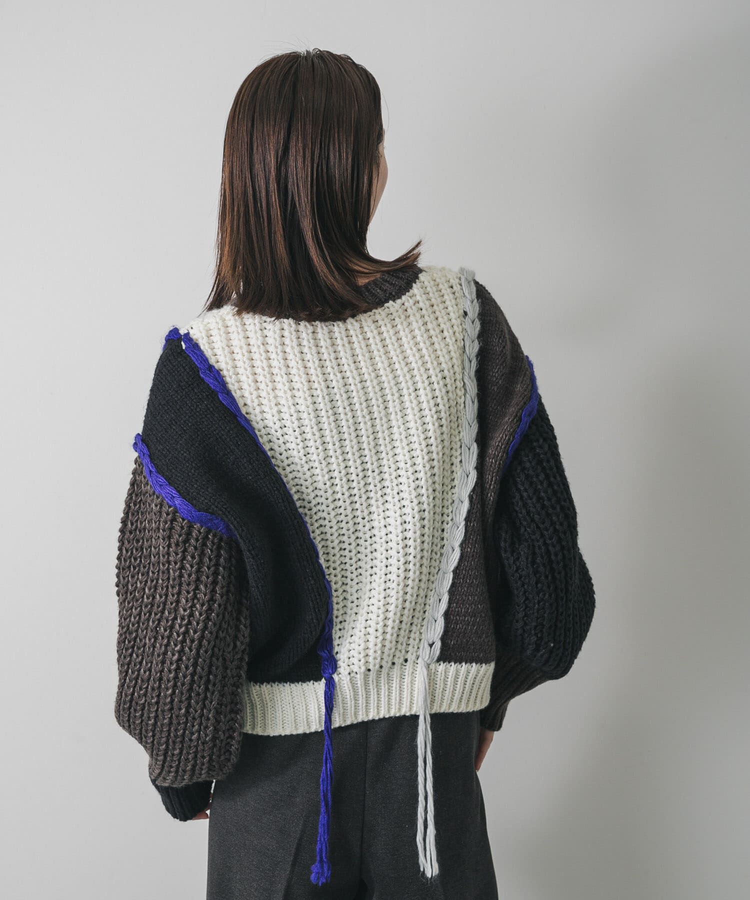 SENSE OF PLACE by URBAN RESEARCH「パッチワークセーター」|ニット・セーター|