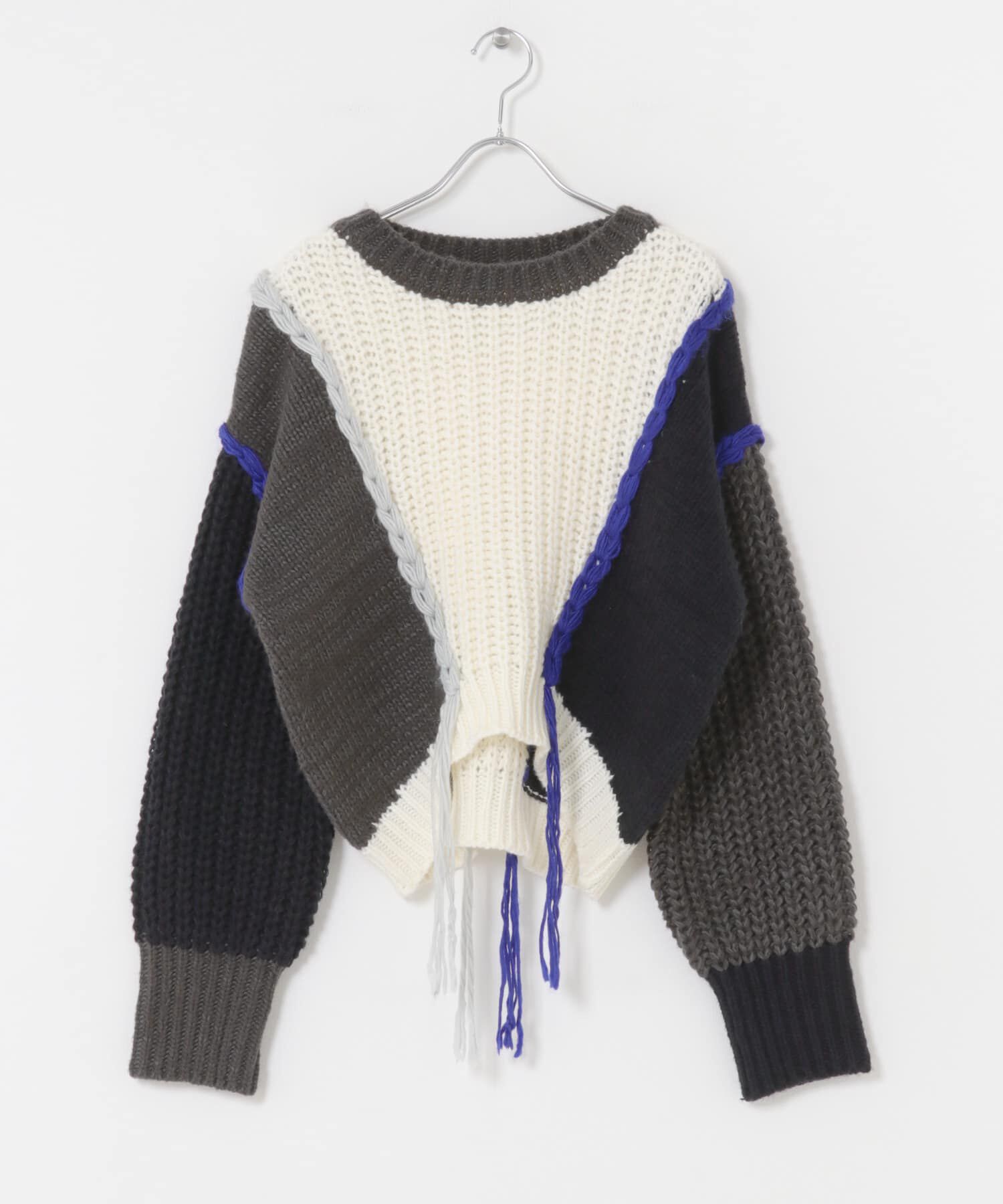 SENSE OF PLACE by URBAN RESEARCH「パッチワークセーター」|ニット・セーター|