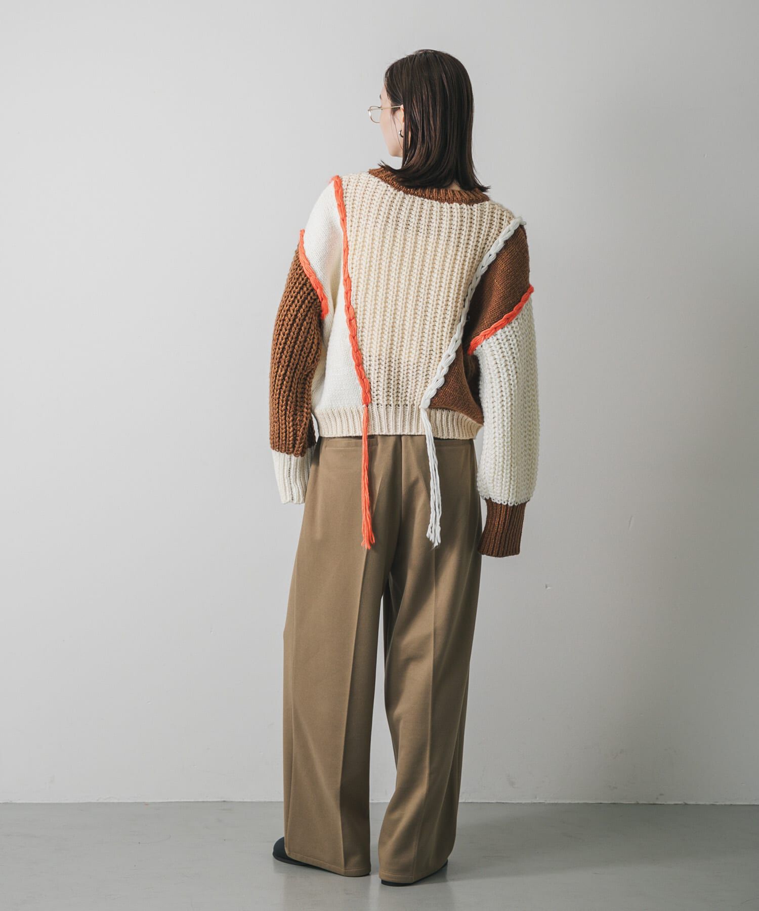 SENSE OF PLACE by URBAN RESEARCH「パッチワークセーター」|ニット・セーター|