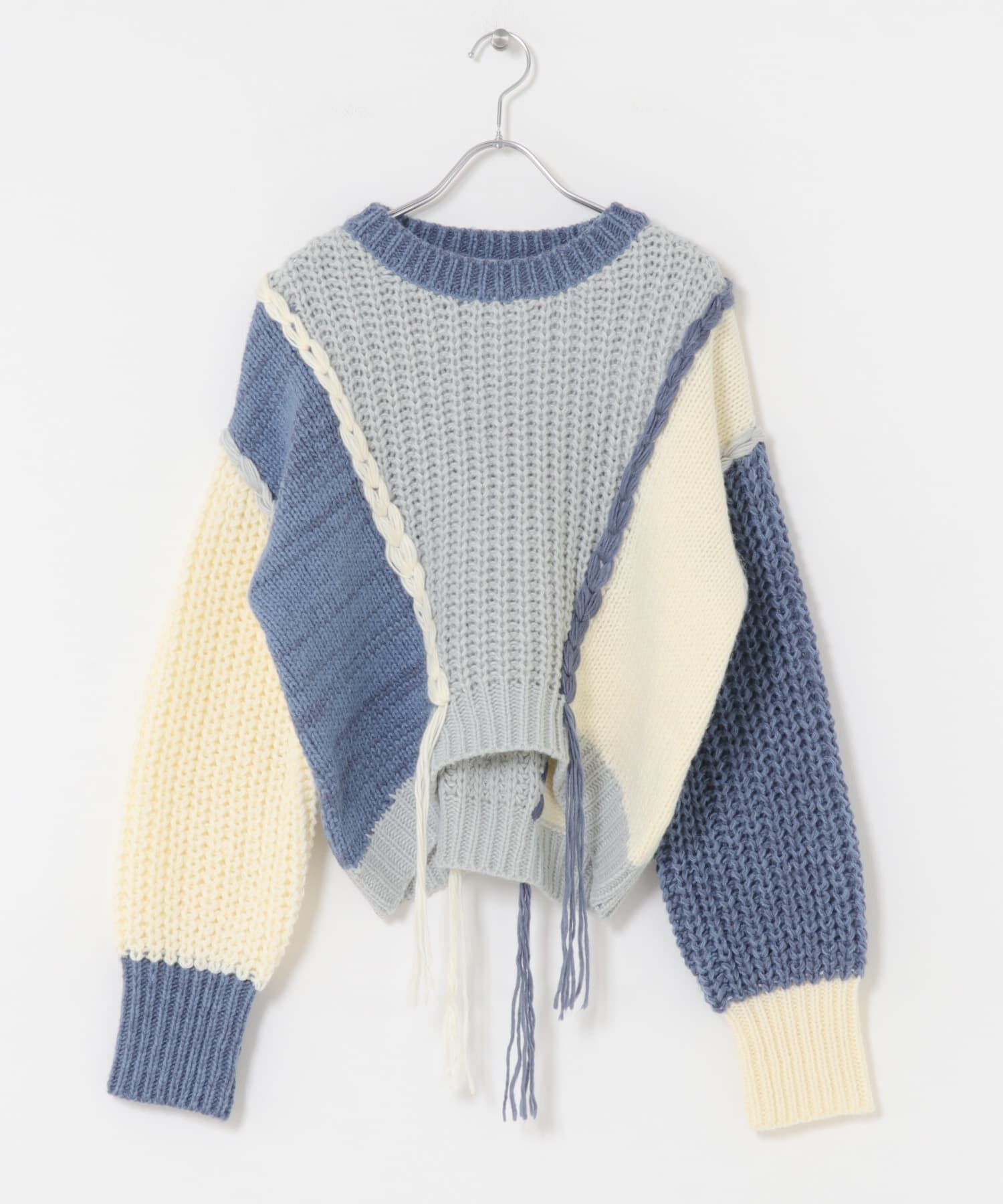 SENSE OF PLACE by URBAN RESEARCH「パッチワークセーター」|ニット・セーター|