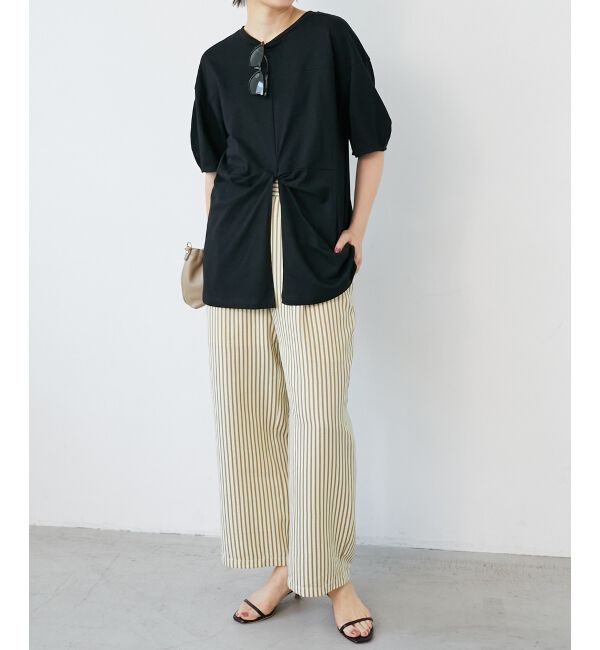  「《楽な履き心地◎》ドビーストライプサッカータックパンツ」|その他|