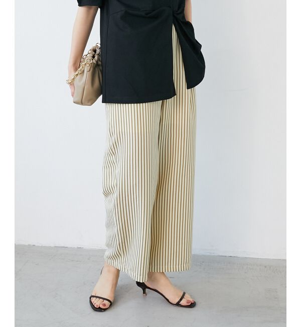  「《楽な履き心地◎》ドビーストライプサッカータックパンツ」|その他|