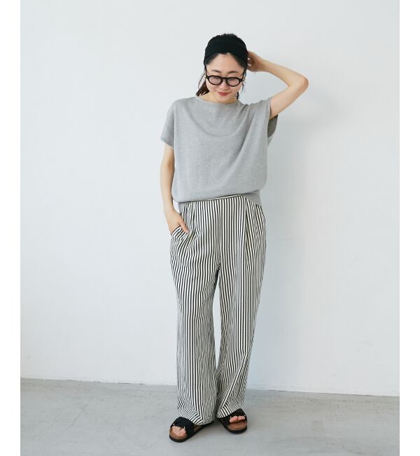  「《楽な履き心地◎》ドビーストライプサッカータックパンツ」|その他|