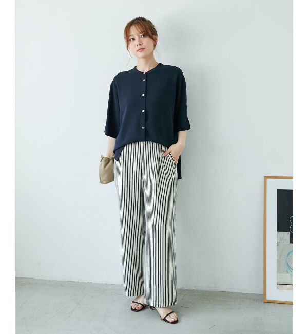  「《楽な履き心地◎》ドビーストライプサッカータックパンツ」|その他|