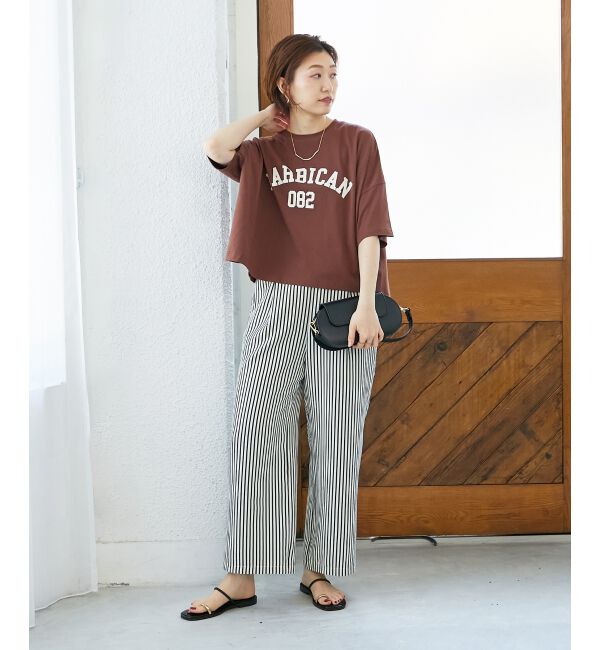  「《楽な履き心地◎》ドビーストライプサッカータックパンツ」|その他|