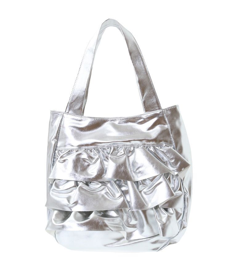 YECCA VECCA「【cache cache】PUフリルトート」|トートバッグ|