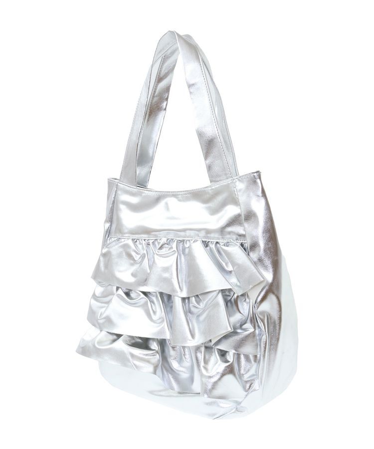 YECCA VECCA「【cache cache】PUフリルトート」|トートバッグ|