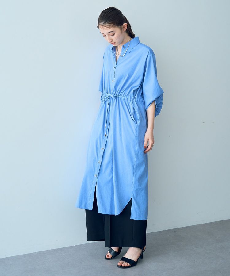 YECCA VECCA「2way袖バルーンワンピース」|ワンピース|Blue