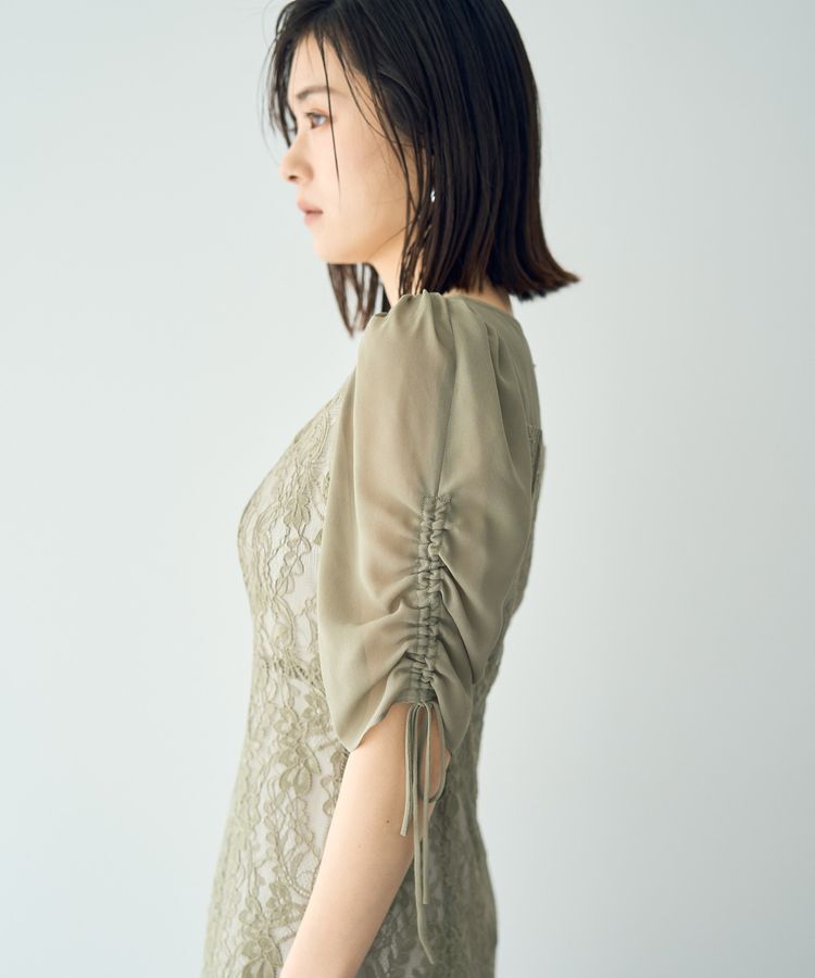 YECCA VECCA「レース切替フレアドレス」|ワンピース|