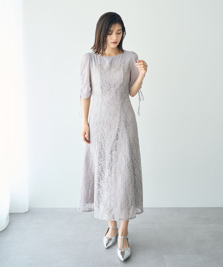 YECCA VECCA「レース切替フレアドレス」|ワンピース|