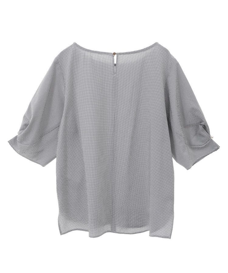YECCA VECCA「タックパールスリーブサッカーブラウス」|シャツ・ブラウス|