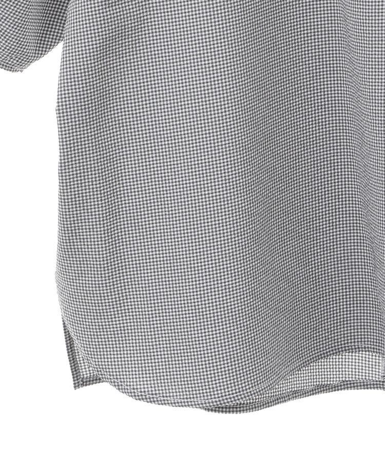 YECCA VECCA「タックパールスリーブサッカーブラウス」|シャツ・ブラウス|