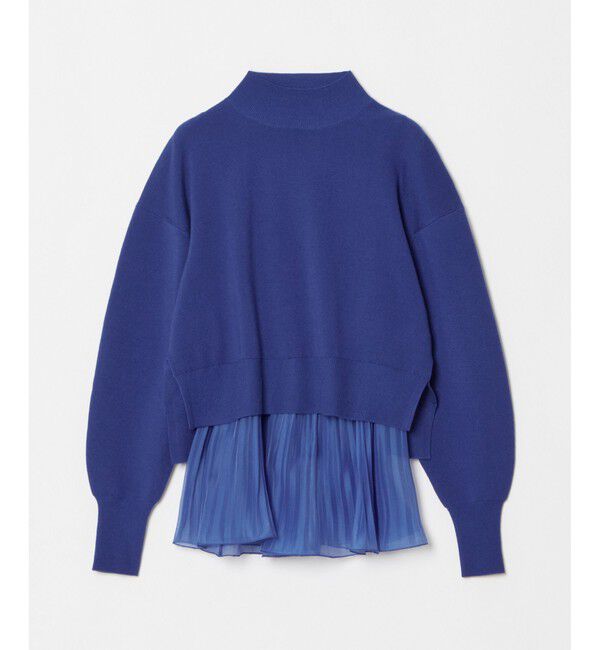 allureville「セットシアーペプラムプルオーバー」|ニット・セーター|