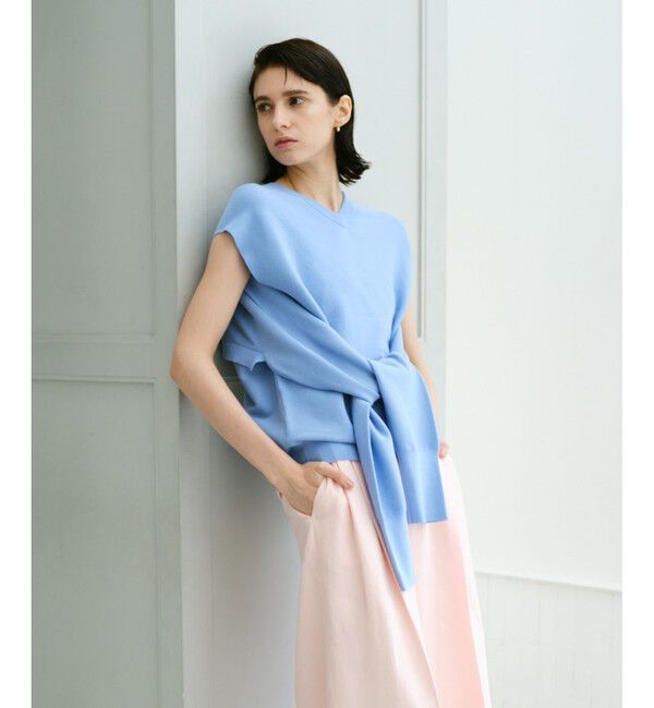 allureville「スラッシュアーム2WAY プルオーバー」|ニット・セーター|