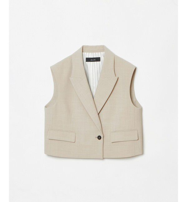 allureville「ストレッチトロショートジレ」|ベスト・ジレ|