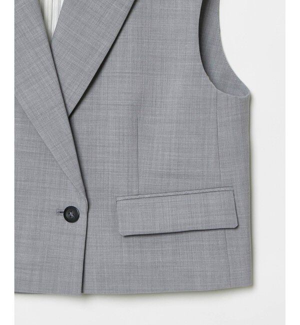 allureville「ストレッチトロショートジレ」|ベスト・ジレ|