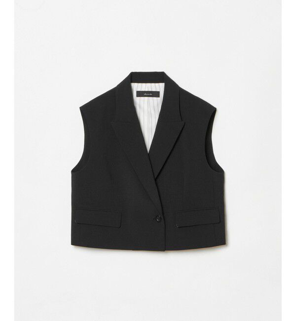 allureville「ストレッチトロショートジレ」|ベスト・ジレ|