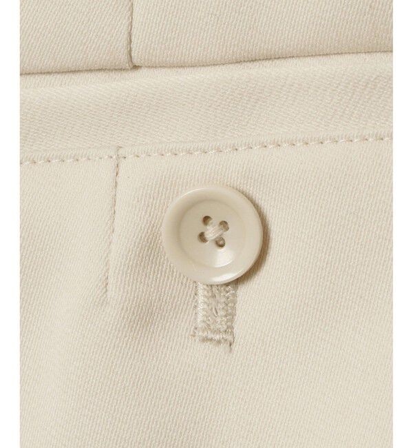 allureville「ウールサテンハイウエストパンツ」|チノ|