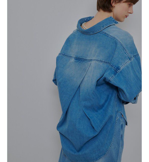 allureville「バックレイヤードデニムシャツ」|シャツ・ブラウス|