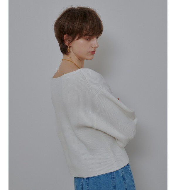 allureville「ハートネックプルオーバー」|ニット・セーター|