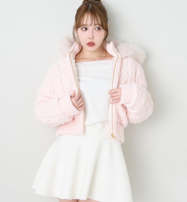  「オフショルニットセットアップ」|ワンピース|