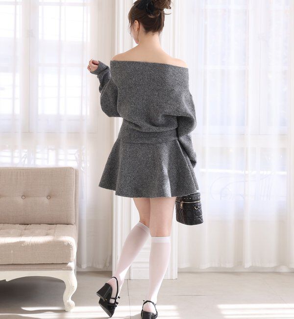  「オフショルニットセットアップ」|ワンピース|