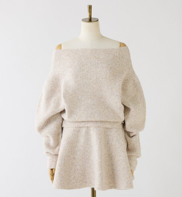 「オフショルニットセットアップ」|ワンピース|