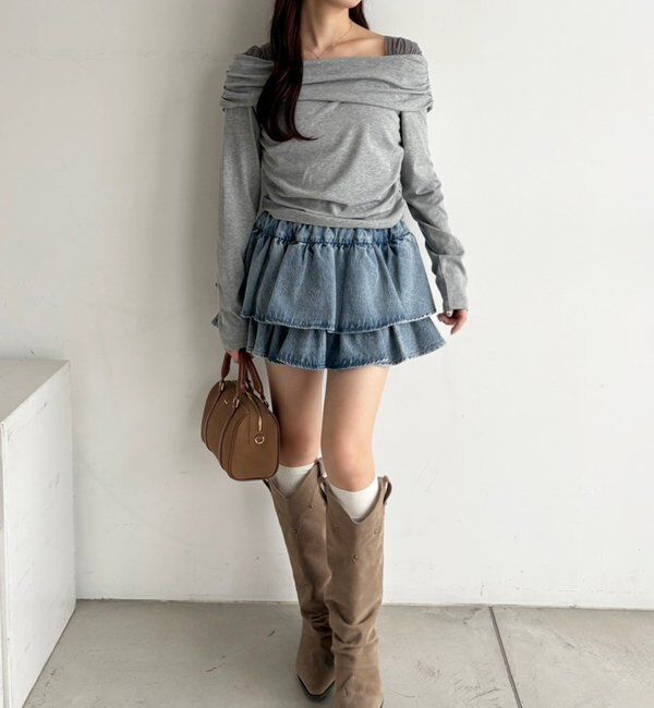  「ティアードミニスカート」|スカート|