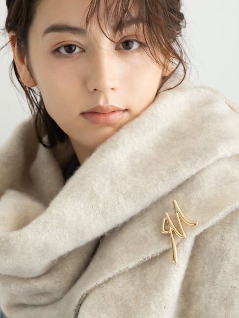 Te chichi「イニシャルブローチM」|その他|