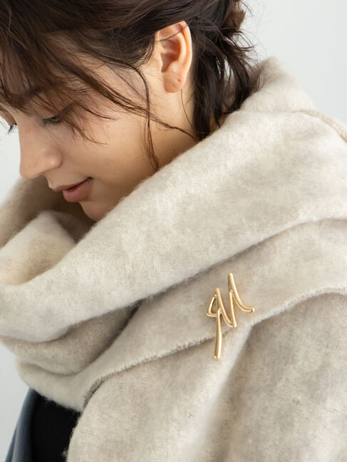 Te chichi「イニシャルブローチM」|その他|