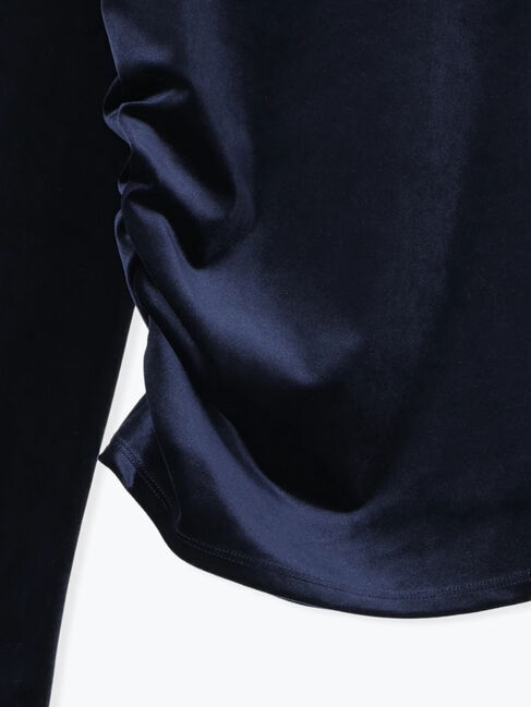 Te chichi「ベロアサイドギャザートップス」|Tシャツ・カットソー|