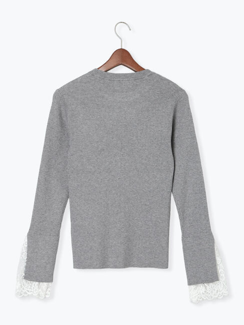 Te chichi「レースカフスレイヤードニット」|ニット・セーター|