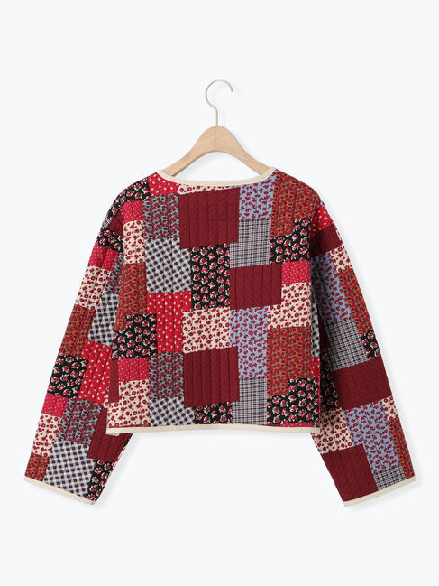 Samansa Mos2「花柄パッチワーク風キルトジャケット」|その他|