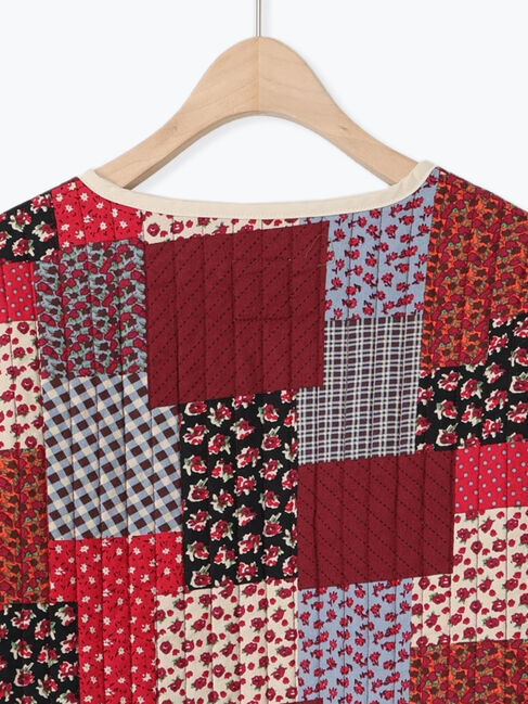 Samansa Mos2「花柄パッチワーク風キルトジャケット」|その他|