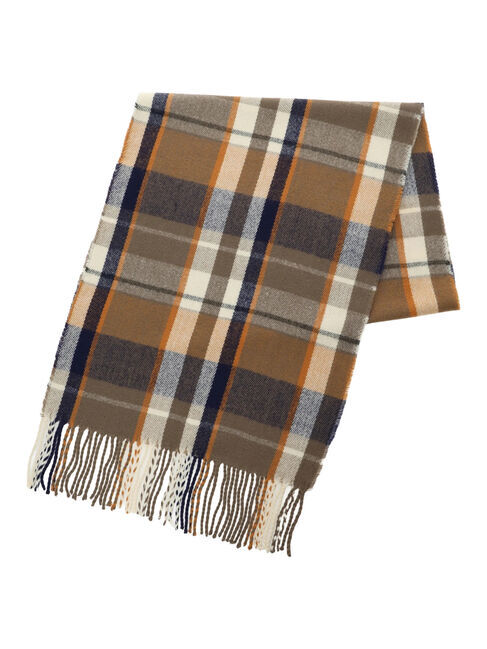 Samansa Mos2 blue「チェックマフラー」|その他|